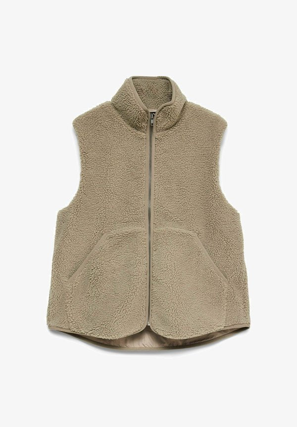Vero Moda Teddy VMJOSEFINE - Waistcoat - laurel oak