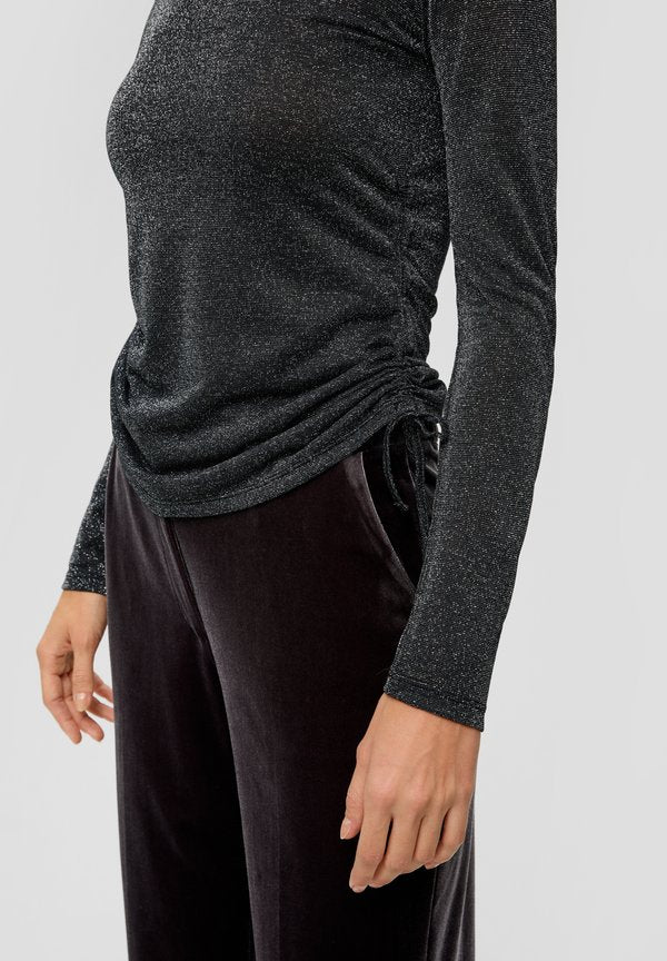 s.Oliver BLACK LABEL GLITZER MIT SEITLICHER RAFFUNG