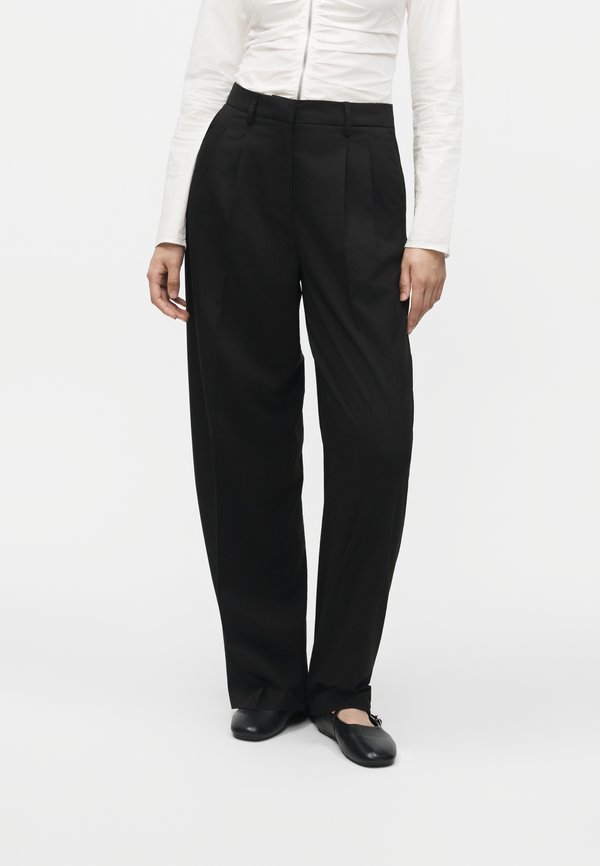 Vero Moda Tall VMNILA WIDE DAD PANT - Trousers - black