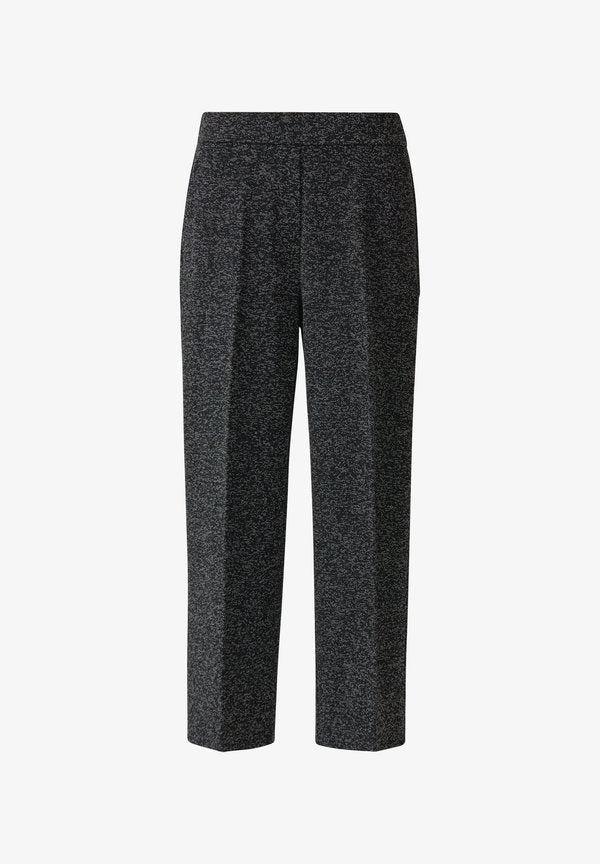 s.Oliver ELASTISCHE CULOTTE MIT WIDE  - Trousers - schwarz