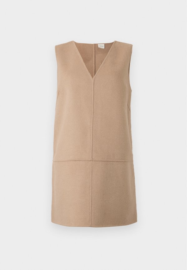 Calvin Klein DOUBLEFACE V NECK MINI SHIFT