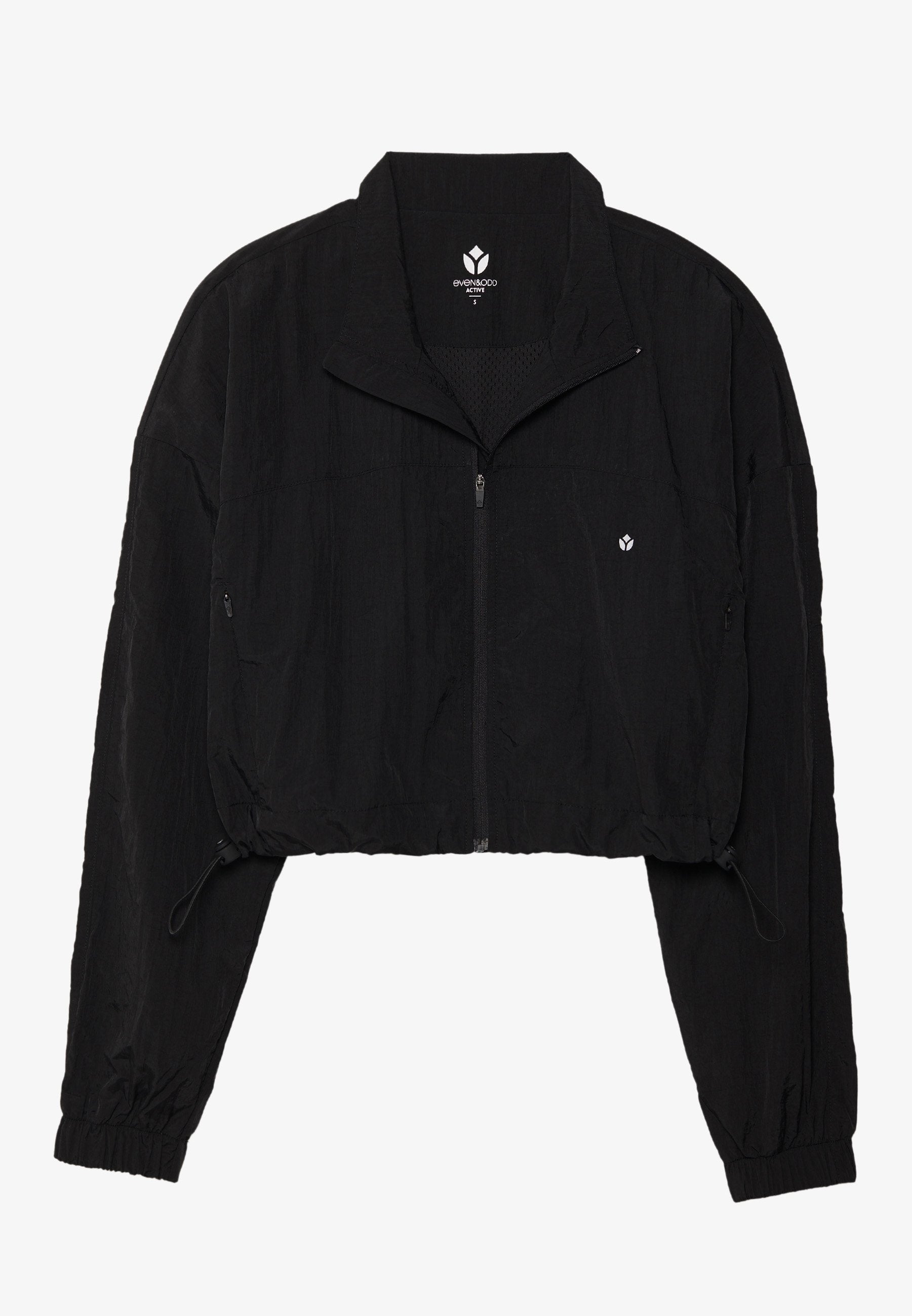 Even&Odd active CROPPED TRAINING JACKET WITH ADJUSTABLE WAIST