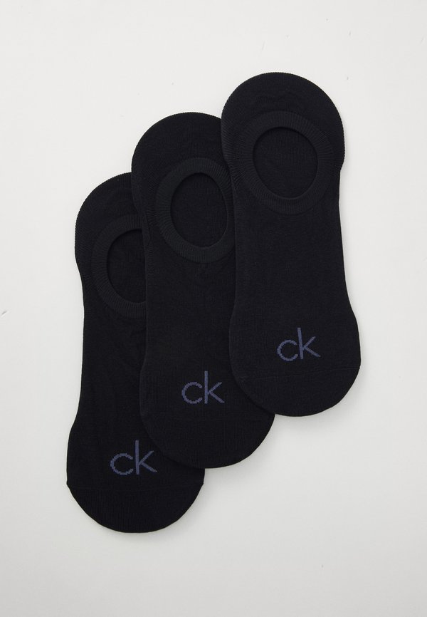 Calvin Klein Underwear MEN FOOTIE HIGH CUT 3 PACK - Invisible socks - navy
