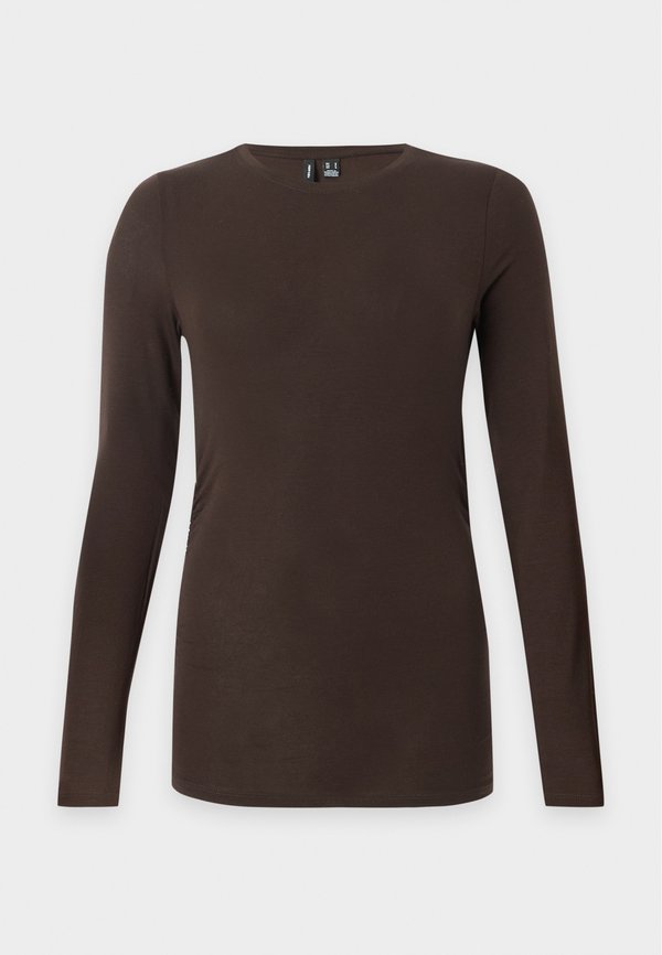 Vero Moda VMAVA SARAH LS TOP JRS NOOS - Long sleeved top - chocolate torte