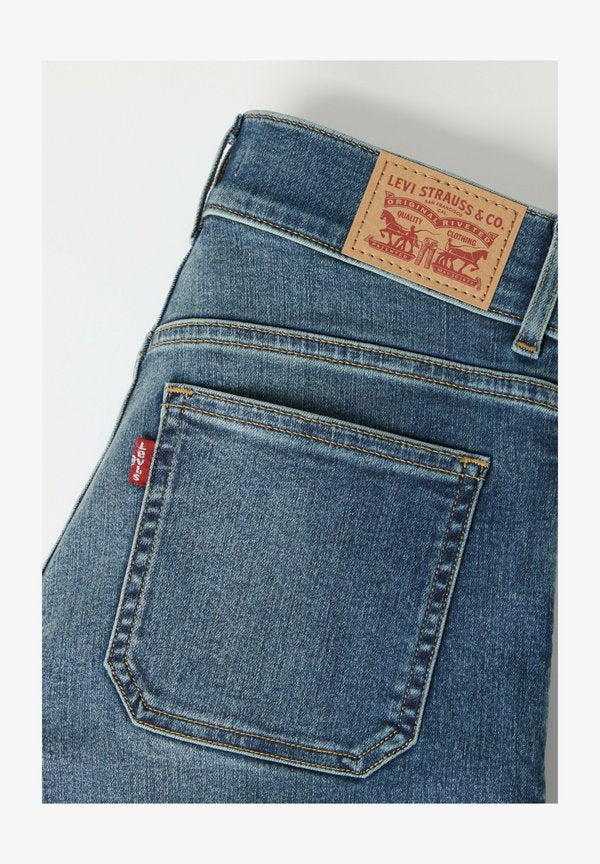 Levi's® 318 TAILORED WIDE LEG LEAVING LATE - Wide Leg - leaving late - dark indigo - worn in