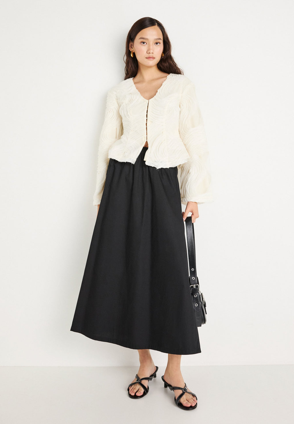 Gina Tricot SHAPED PUFF SLEEVE BLOUSE