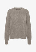 Vero Moda VMBOOM O-NECK KNITTED PULLOVER - Jumper - moon rock