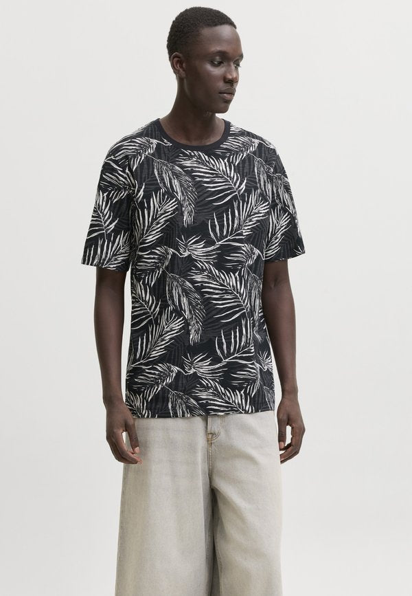 Jack & Jones JJEJEFF TEE 2 PACK - Print T-shirt - black