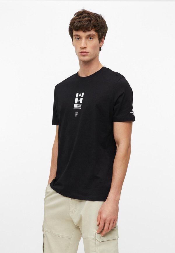 s.Oliver T-SHIRT - Print T-shirt - schwarz