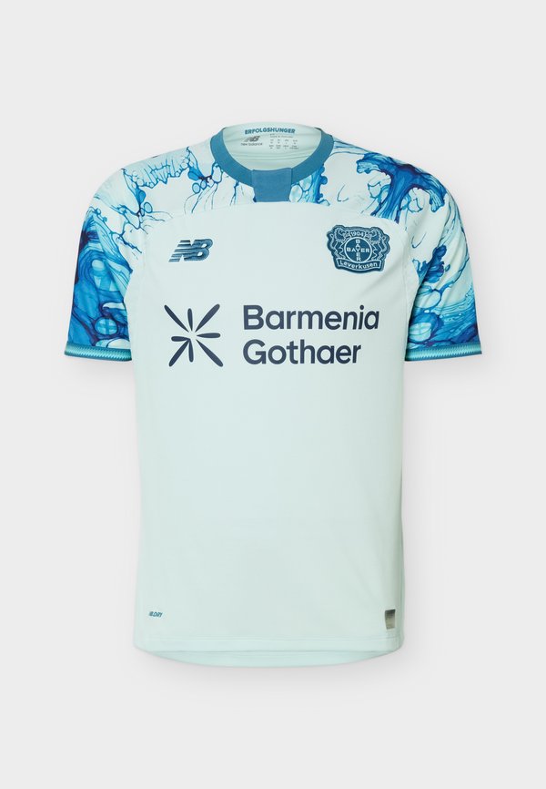 New Balance BAYER 04 26/27 AWAY SHORT SLEEVE  - Club wear - light blue