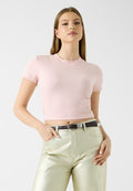 Guess SS BASIC MINI LOGO TEE - Basic T-shirt - rose