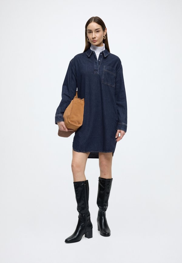 Marc O'Polo DENIM DENIM DRESSES, OVERSIZED FIT, LONGSLEEVE
