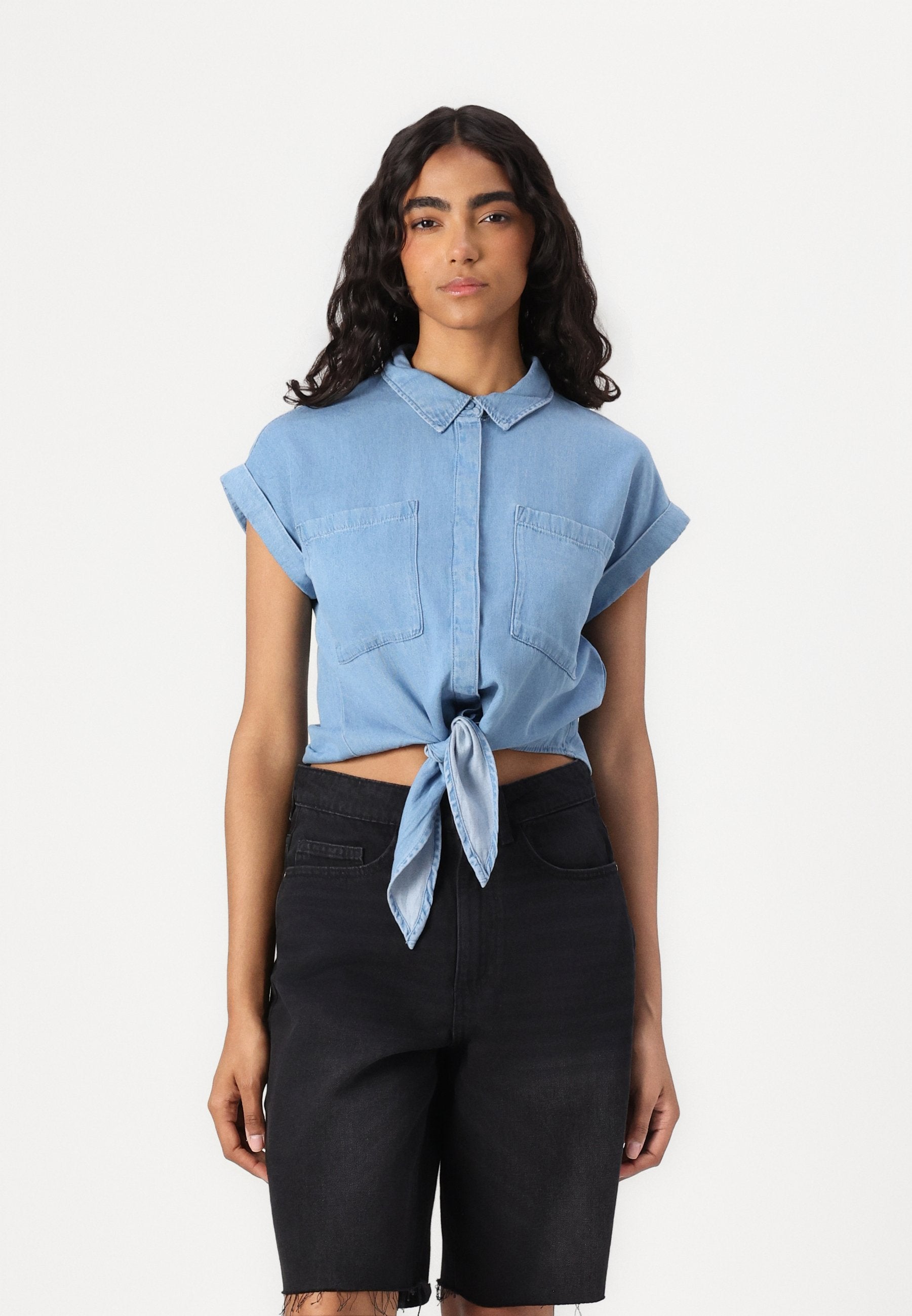 VILA VINEA TIE SHIRT
