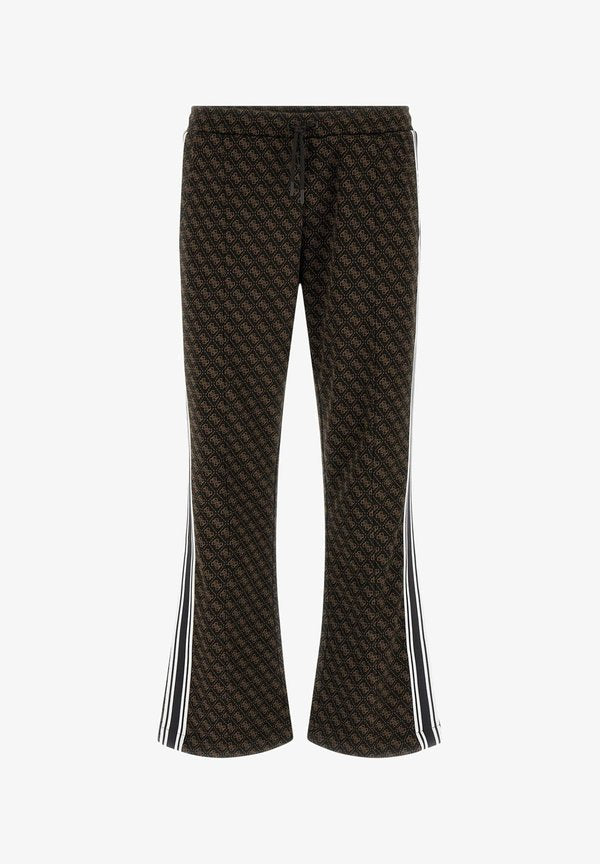 Guess REGULAR FIT LOGO - Tracksuit bottoms - mehrfarbig braun