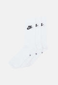 Nike Sportswear EVERYDAY ESSENTIAL CREW UNISEX 3 PACK - Sports socks - white/black