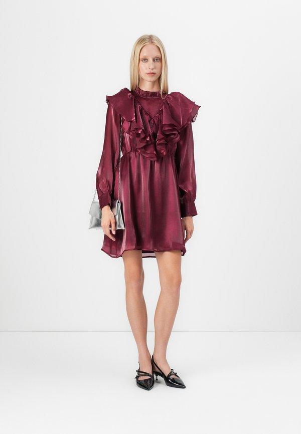 YAS YASELOISE SHINY RUFFLE DRESS