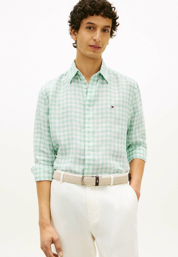 Tommy Hilfiger REGULAR FIT PURE  - Shirt - crushed mint check