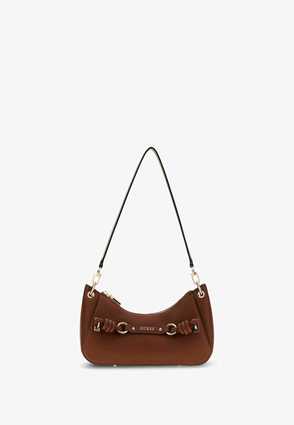 Guess CAMELIA SHOULDER BAG - Handbag - cognac