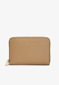 Tommy Hilfiger METALLIC LOGO ZIP-AROUND TEXTURED WALLET - Wallet - safari canvas