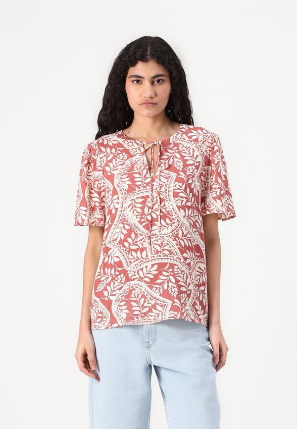 Vero Moda VMBALI V NECK - Blouse - marsala