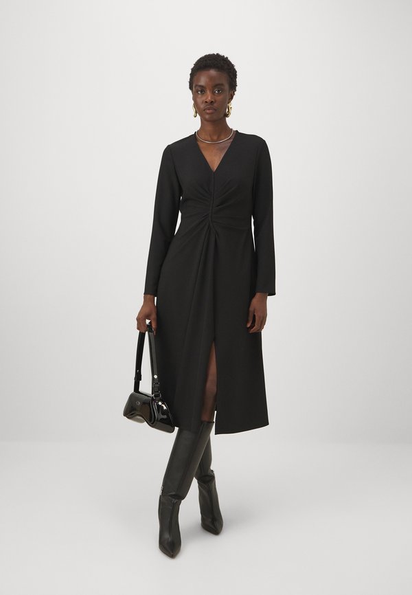 DKNY LONG SLEEVE MIDI DRESS