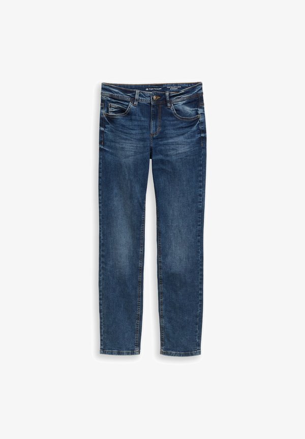 TOM TAILOR ALEXA STRAIGHT - Jeans Skinny Fit - mid stone wash denim blue