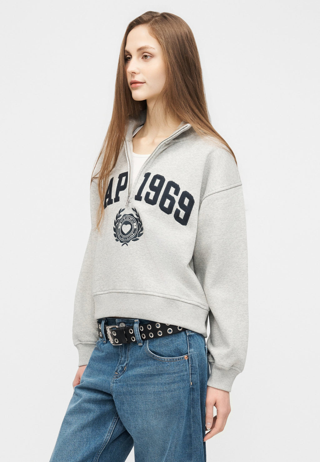 GAP LOGO JAN HALF ZIP