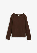TOM TAILOR GERIPPTES  - Jumper - dark pecan brown melange