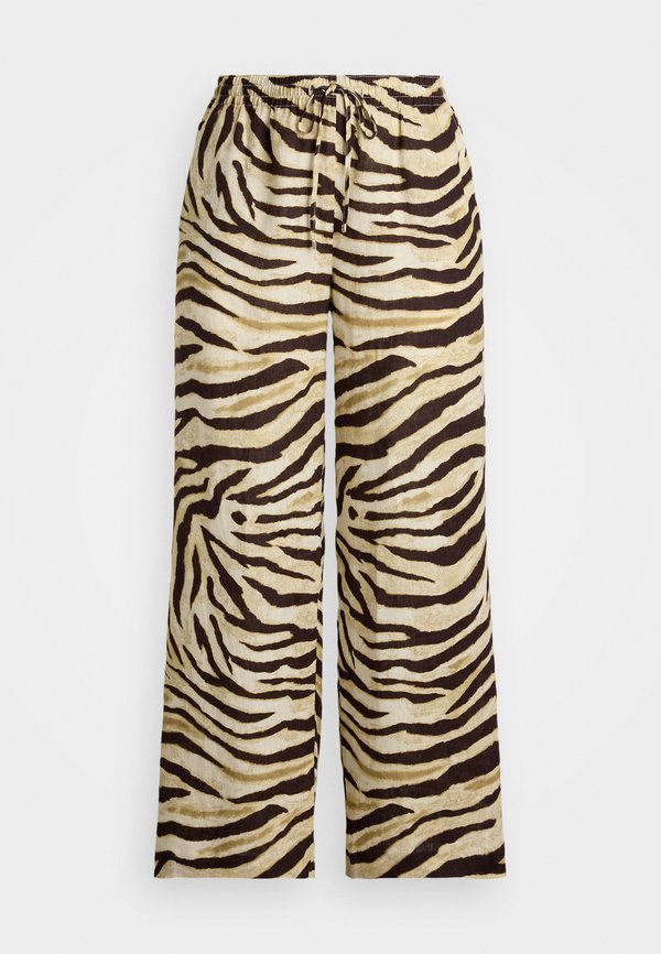 Lauren Ralph Lauren Woman ZEBRA-PRINT LINEN WIDE-LEG PANT