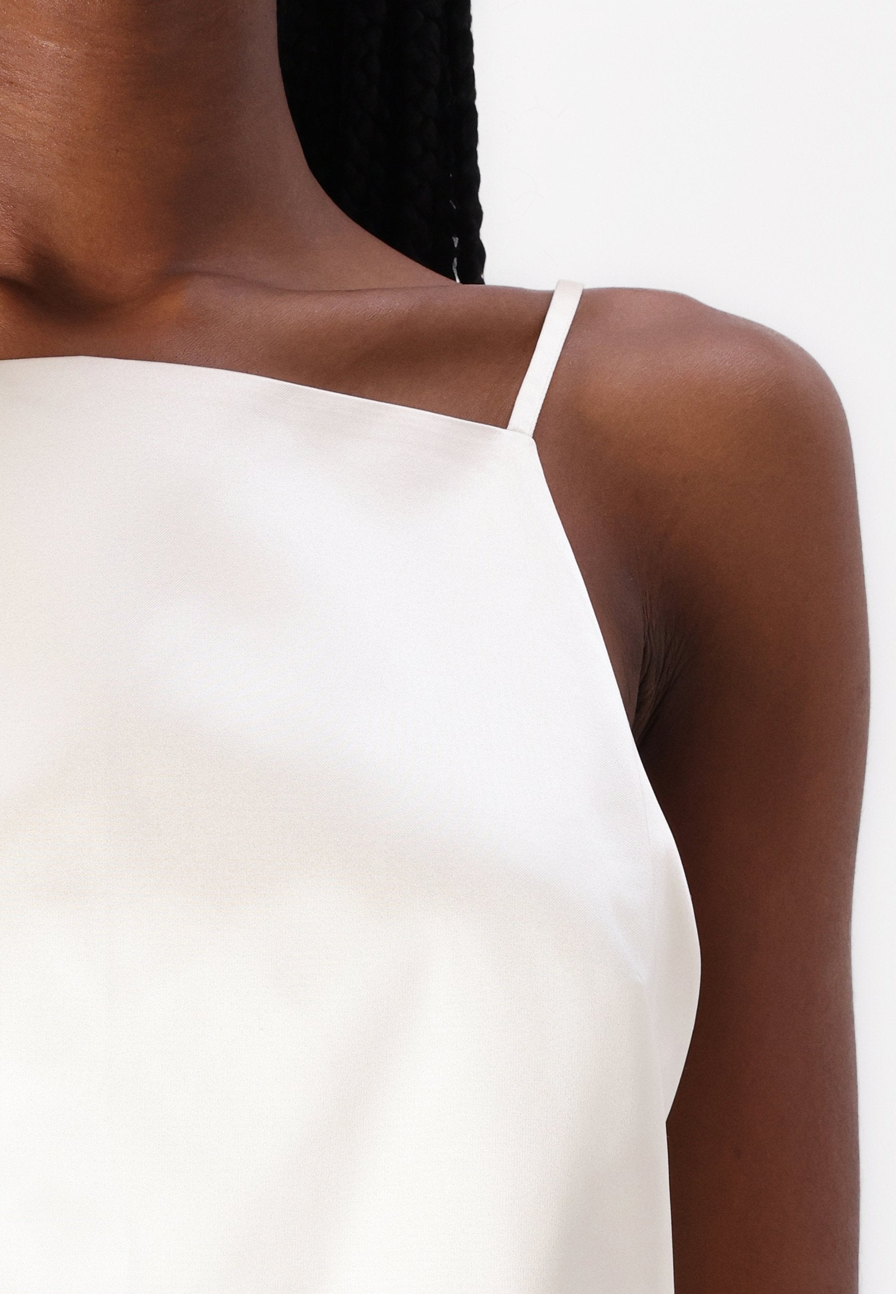 Abercrombie & Fitch Satin Open-Back Apron Top