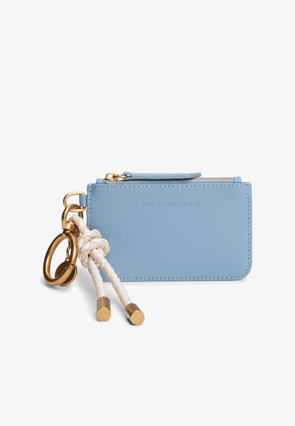 Tommy Hilfiger MULTI CHARM LEATHER KEYRING PURSE - Keyring - light blue