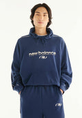 New Balance TRACKSIDE FRENCH TERRY HOODIE - Hoodie - nb navy
