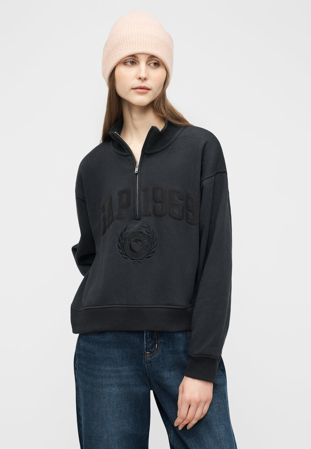 GAP LOGO JAN HALF ZIP