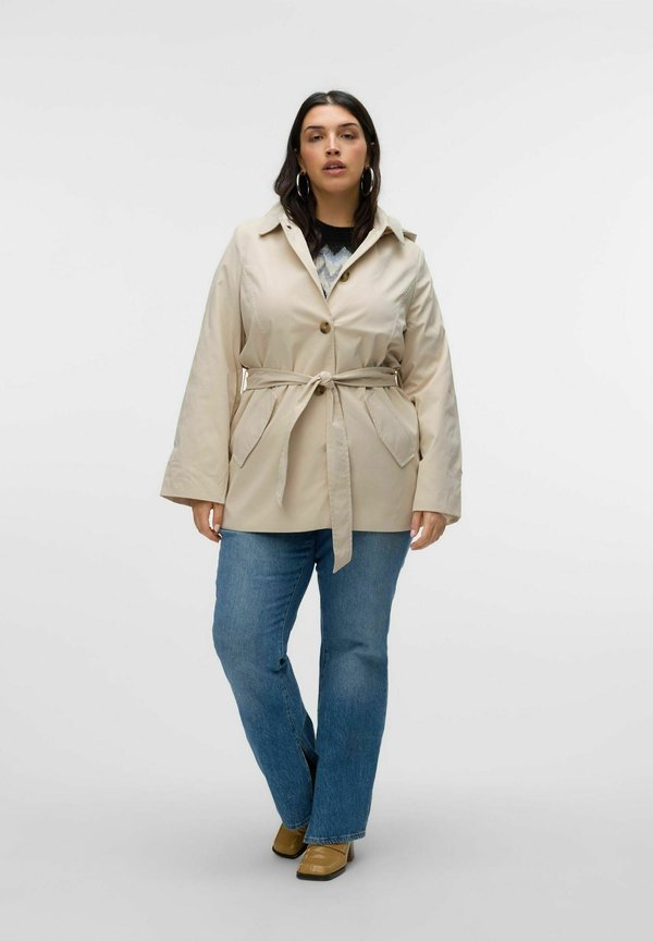 Vero Moda Curve VMCHELSEA - Trenchcoat - oatmeal