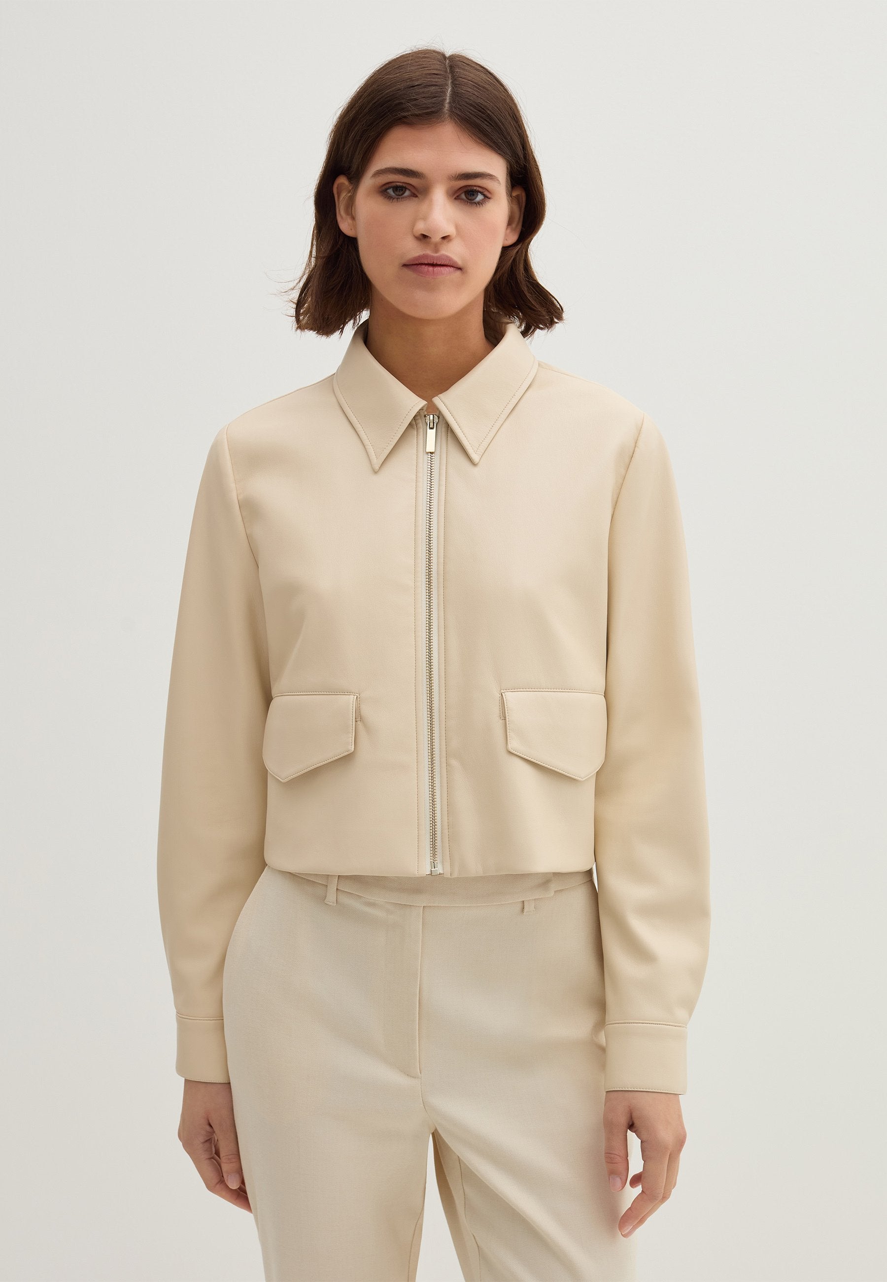 Stefanel GLOSSY-EFFECT WITH ZIP