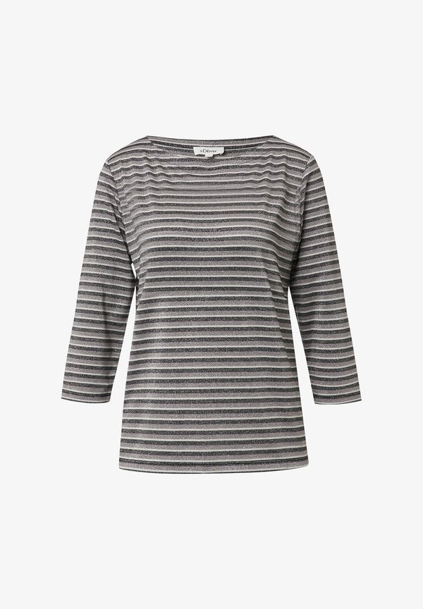 s.Oliver T-SHIRT - Long sleeved top - dunkelgrau