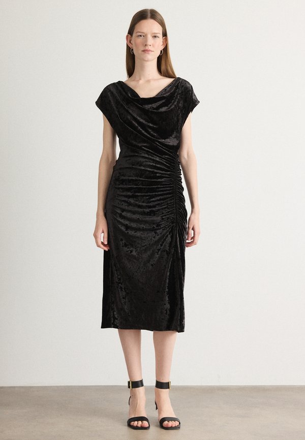DKNY RUCHED MIDI