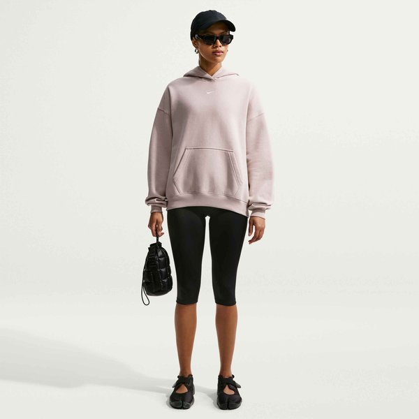 Nike Sportswear W NK STDO FLC MW OS PO HDY - Hoodie - cream ii/sail