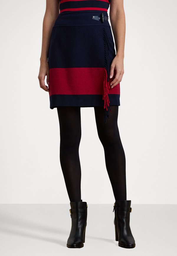 Lauren Ralph Lauren TWO TONE FRINGE TRIM MINISKIRT