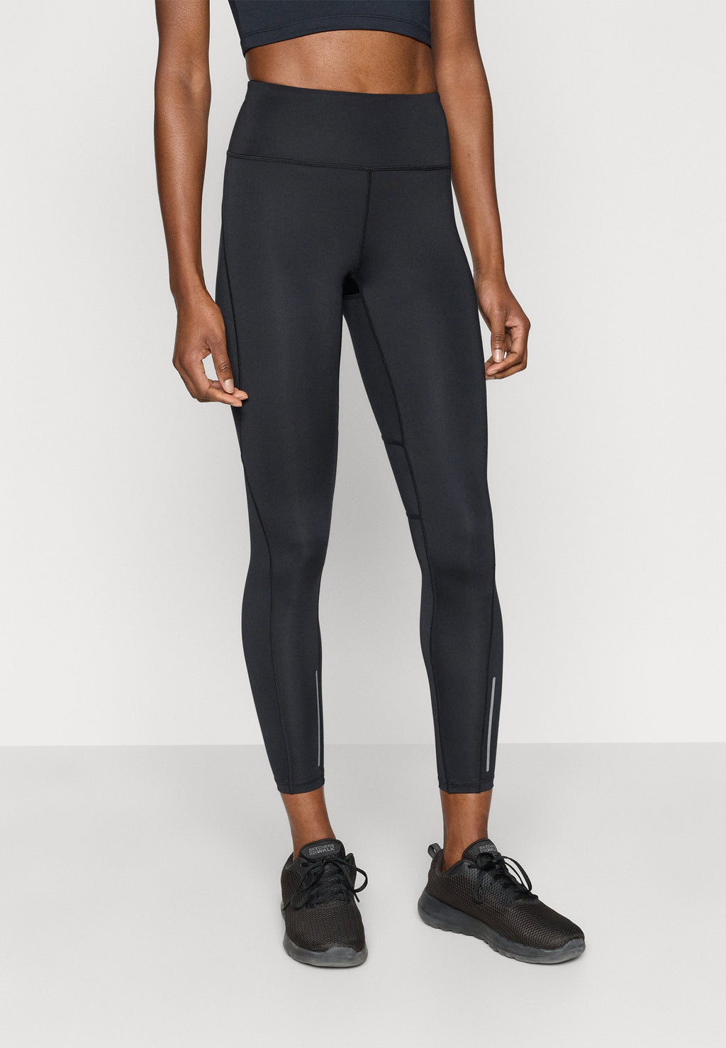 Even&Odd active 7/8 LENGTH MID RISE LEGGINGS WITH REFLECTIVE STRIP