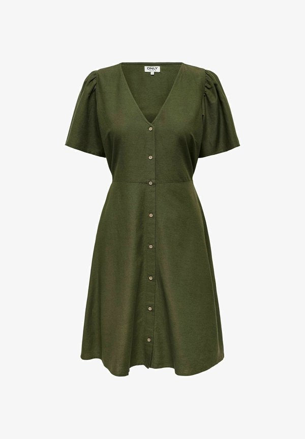 ONLY ONLVITA Short - Shirt dress - khaki
