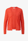 s.Oliver MIT MUSTERSTRUKTUR - Cardigan - orange