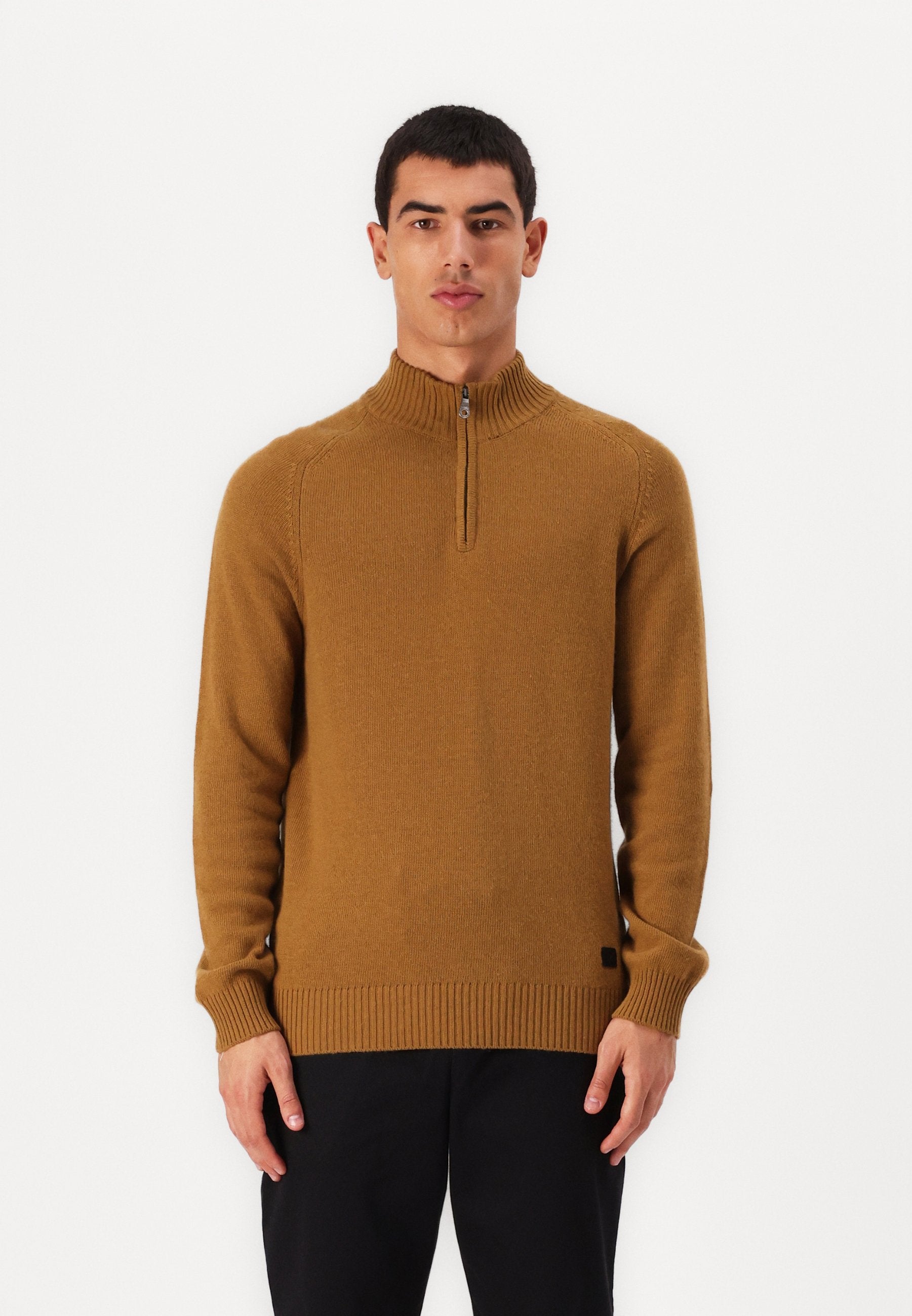 Lyle & Scott SADDLE SLEEVE QUARTER ZIP