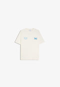 Bershka PRINTED SHORT SLEEVE - T-SHIRT - Print T-shirt - white