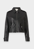 Calvin Klein Jeans MOTO JACKET - Faux leather jacket - black