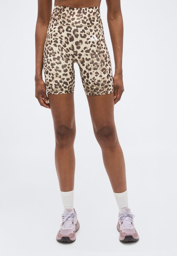 adidas Performance Leggings - beige/khaki six/dark brown