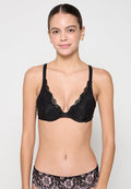 TH MESH LACE PADDED PLUNGE BRA Media 1