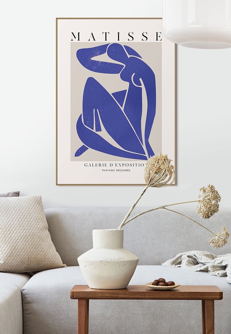 Orange Wallz BLUE MATISSE FIGURE