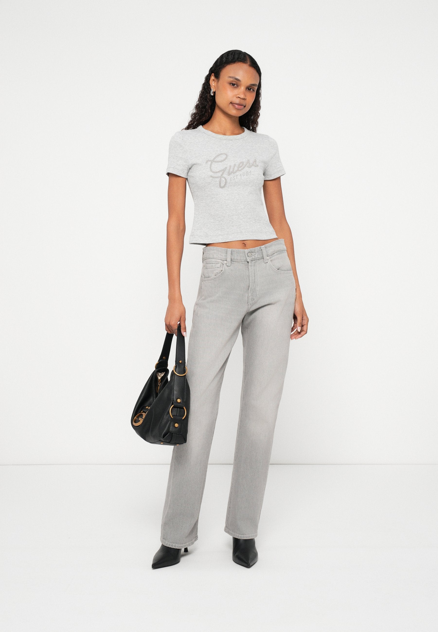 Guess STUDS SCRIPT TEE