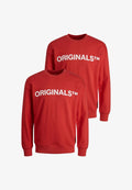 Jack & Jones 2ER- PACK RUNDHALS MIT ORIGINALS PRINT - Sweatshirt - rot